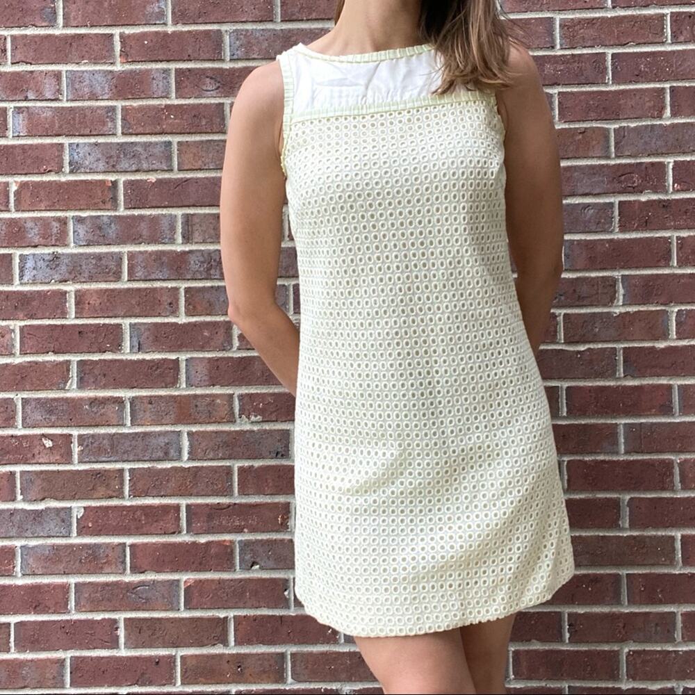 Vtg Lilly Pulitzer ivory embroidered 70s inspo shift 2
